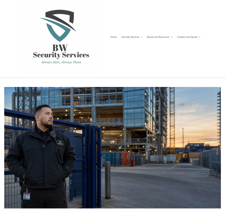 BW Security Services for construction sites in Vancouver.