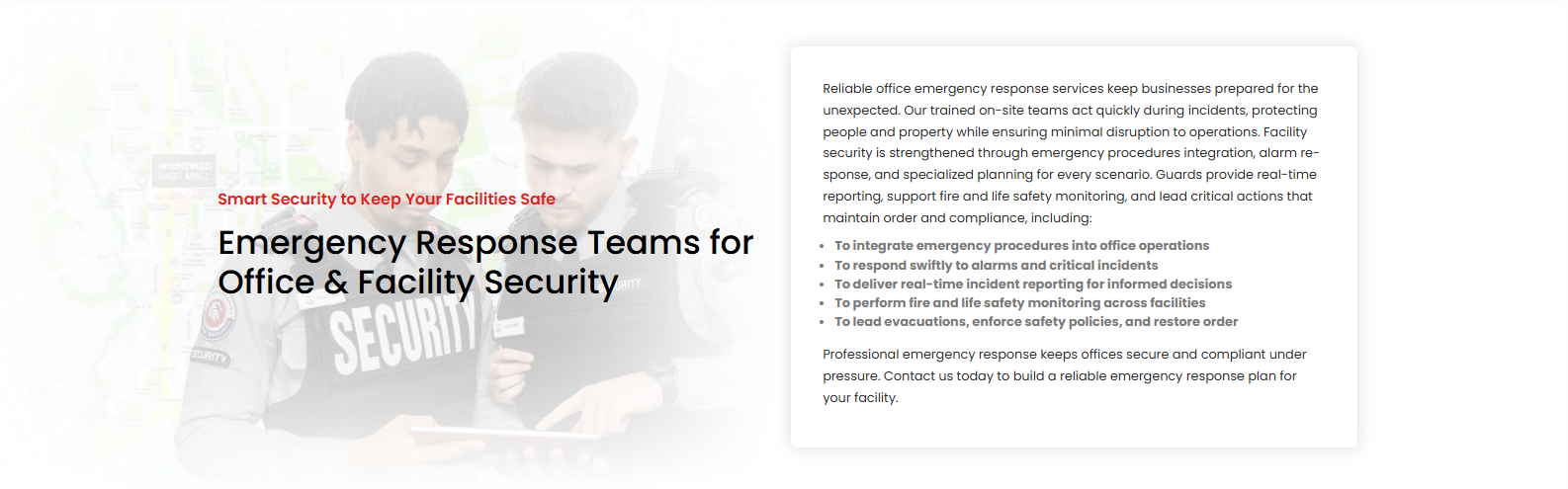 Commercial security incident reporting in Vancouver.