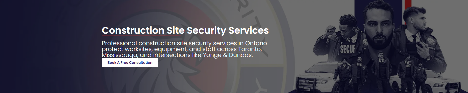 Construction site security guard services in Vancouver.