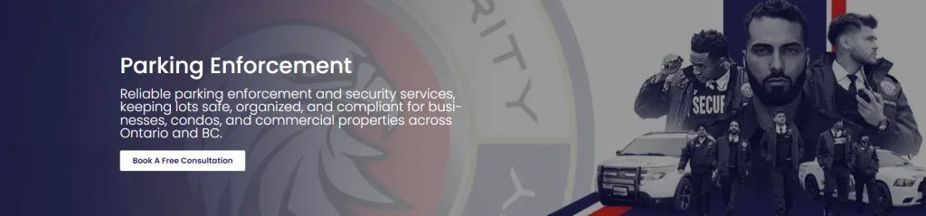 G Force Security parking enforcement services in Vancouver.