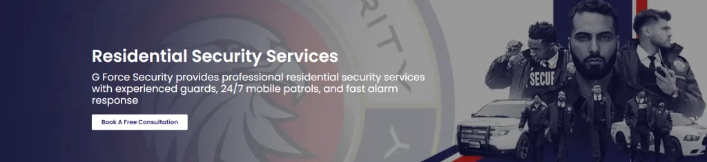 G Force Security residential security services in Vancouver.