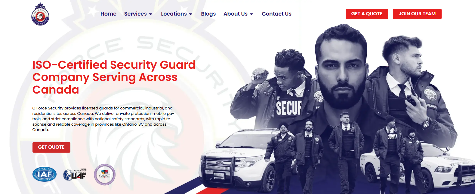 G Force Security commercial security services in Vancouver.