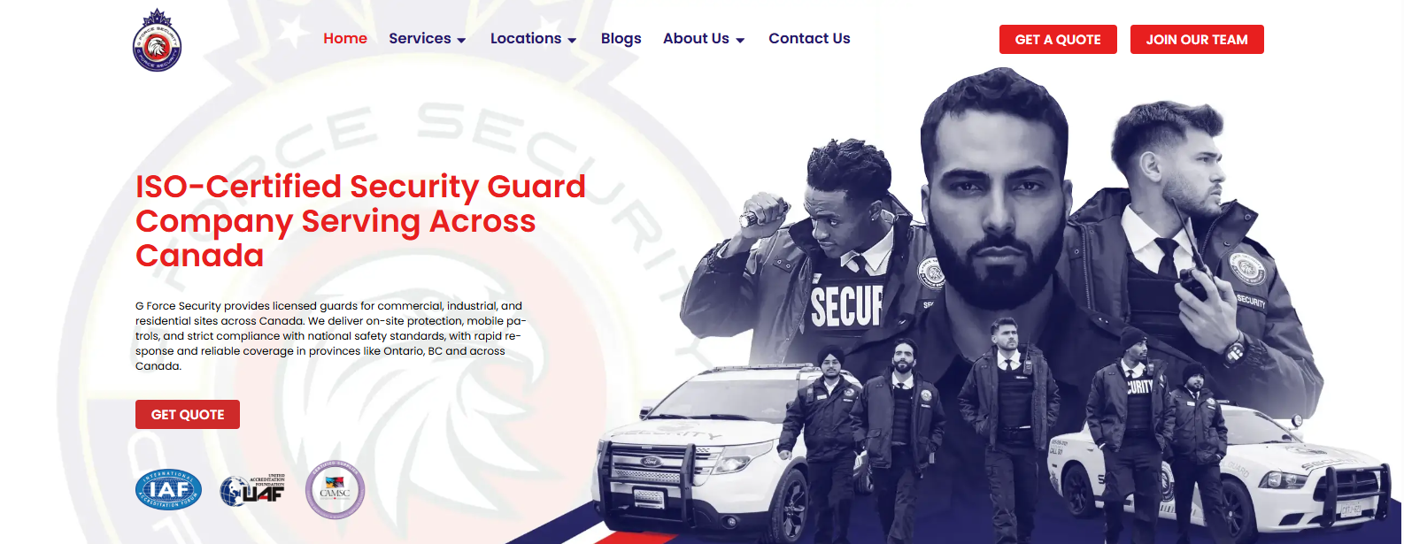 G Force Security construction site security services in Vancouver.