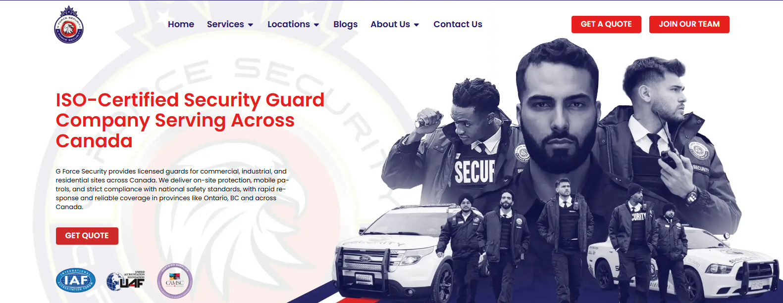 G Force Security retail security guard services in Vancouver.