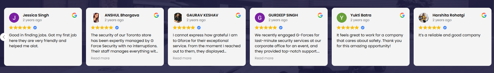 G Force Security reviews and ratings.