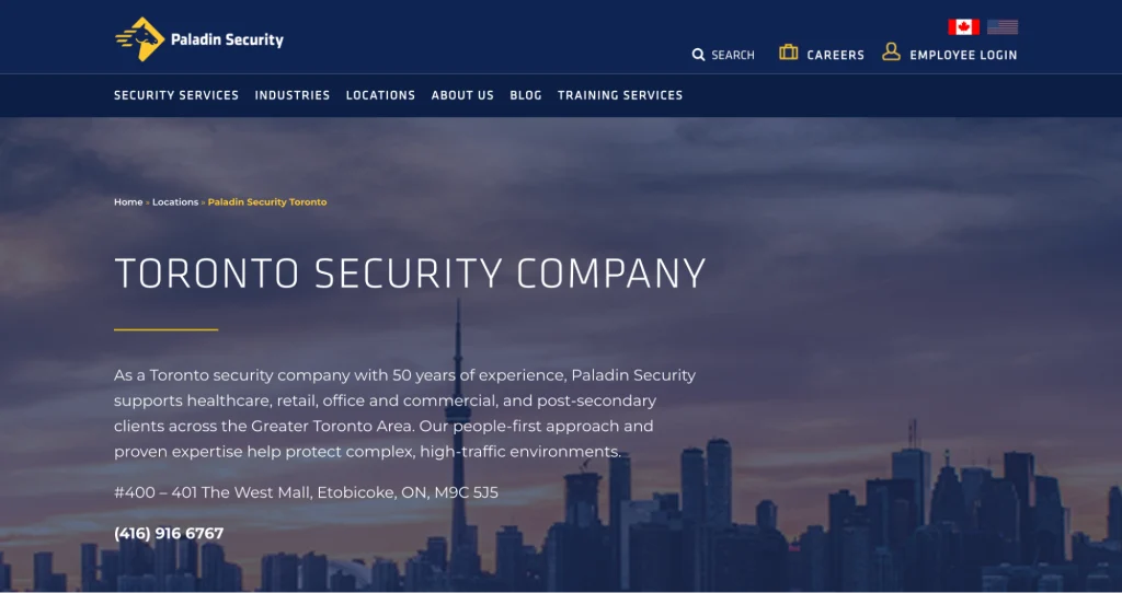 Paladin Security - security firms in Vancouver.